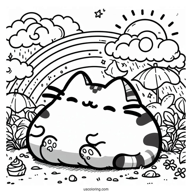 Adorable Pusheen And Stormy In The Sunshine