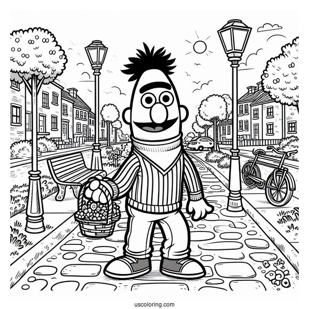 Young Bert Standing On Street