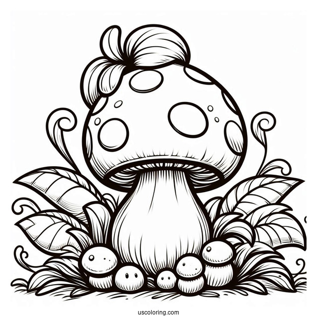 Puff Shroom To Color