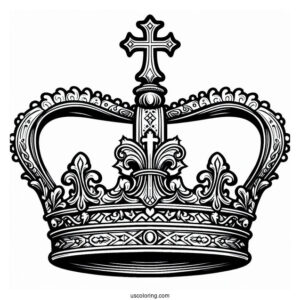St Edward_s Crown Coloring Page