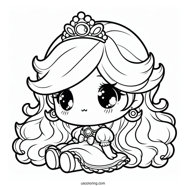 Kawaii Baby Rosalina Coloring Page For Kids