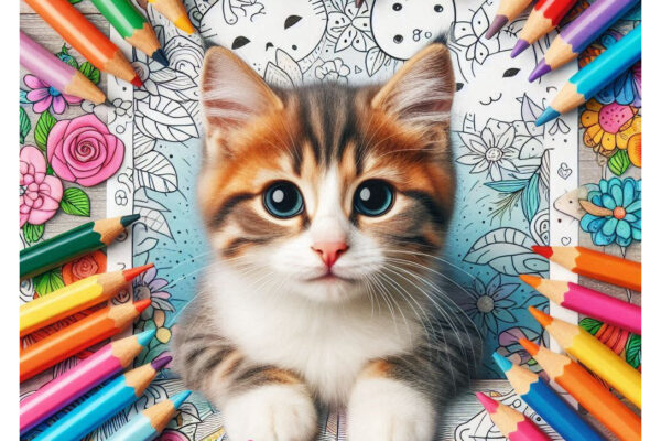cat coloring pages featured image