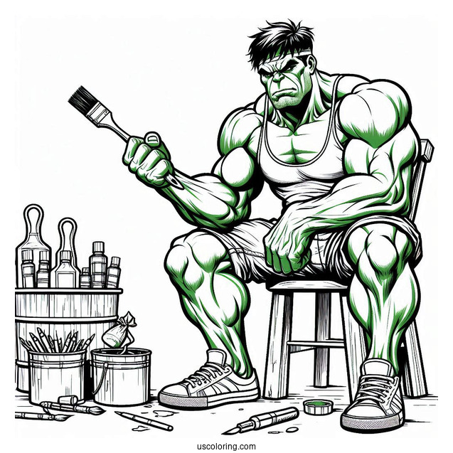 Hulk And Thor Coloring Page