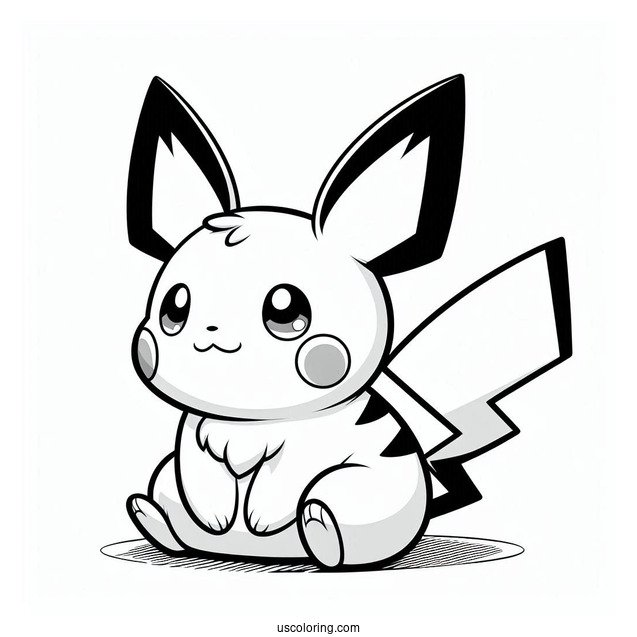 Pichu, Pikachu, And Raichu Coloring Page For Kids