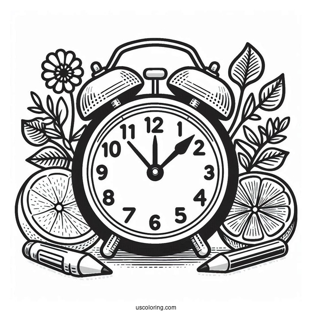 Digital Alarm Clock To Color