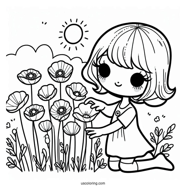 Poppy Playtime Coloring Page Of Simple Mommy Long Legs For Preschoolers