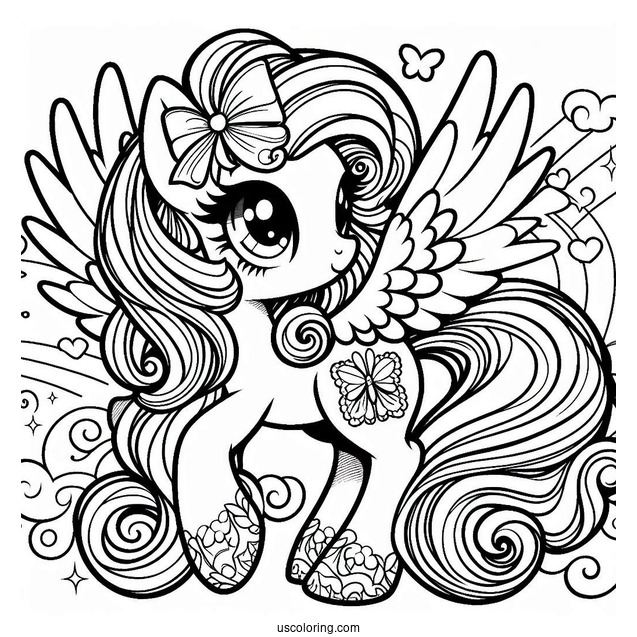 Retro My Little Pony With Wings