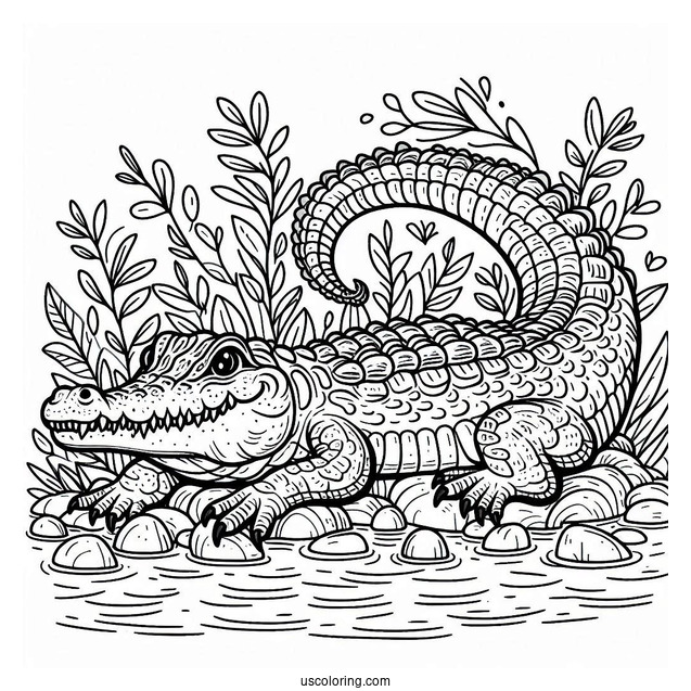The Enormous Crocodile Coloring Page