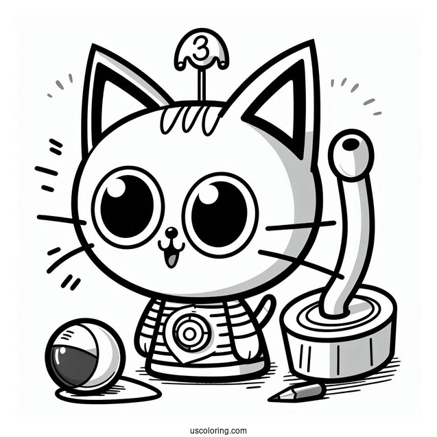 Pete The Cat Toy Coloring Page