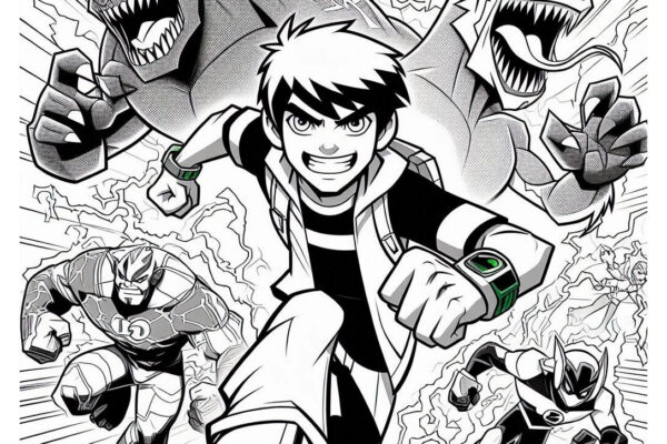Ben 10 Coloring Pages (Free PDF Printables)