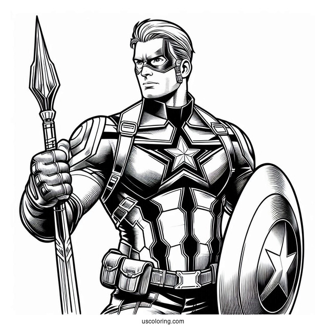 Captain America With Avengers