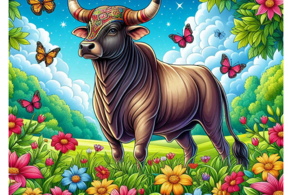 Bull Coloring Pages Featured Image