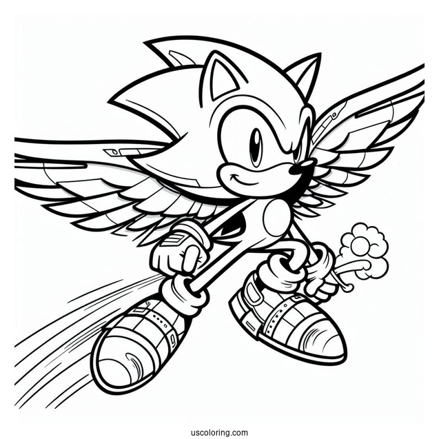 Coloring Sheet Of Jet The Hawk
