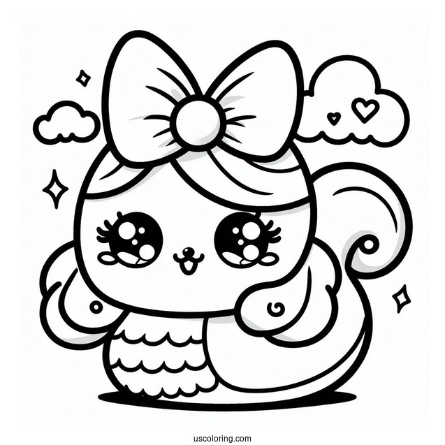 Kawaii Scoonie Shopkins To Color