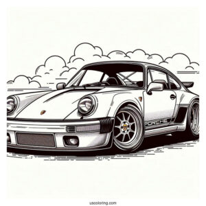 Porsche Coloring Page 930 Turbo