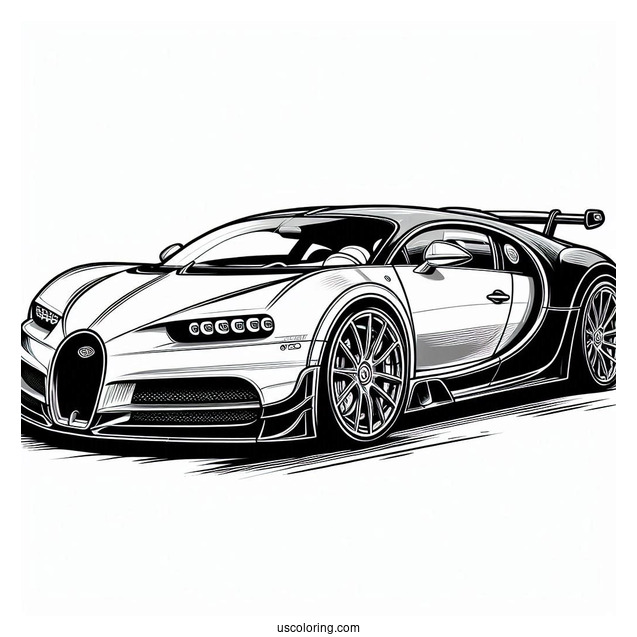 Bugatti Coloring Page Veyron Grand Sport Vitesse