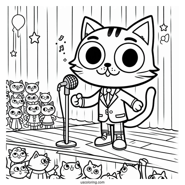Pete The Cat At a School Talent Show