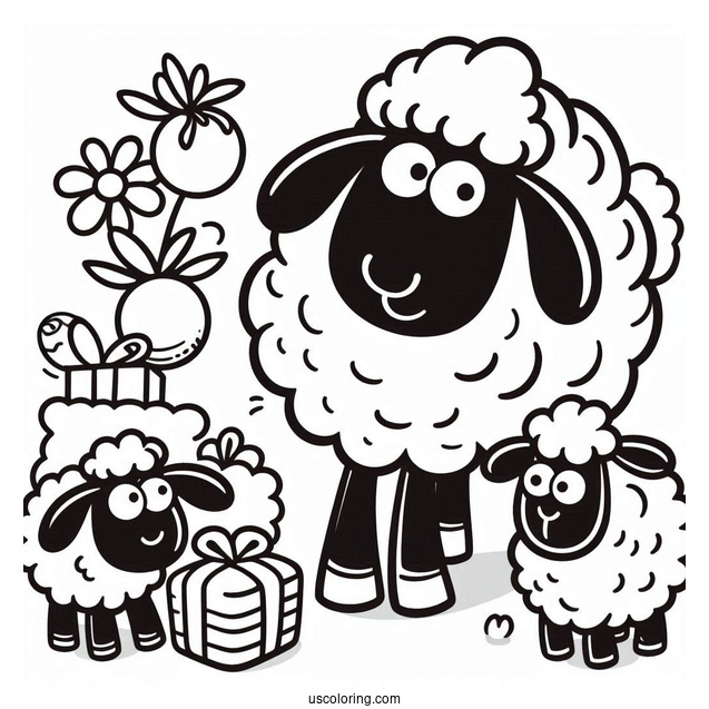 Shaun The Sheep Coloring Page