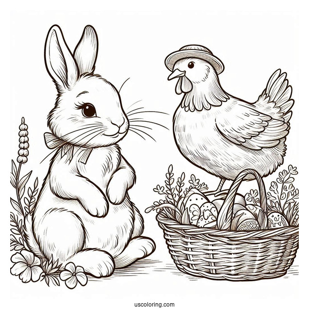 Jemima Puddle Duck, Peter Rabbit Coloring Page, And JW Rooster II