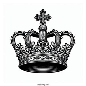 St Edward_s Crown Coloring Page