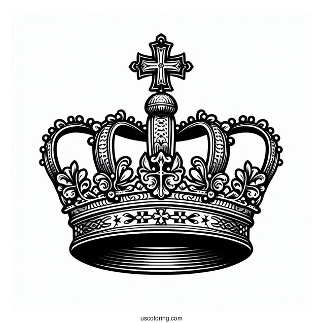 St Edward_s Crown Coloring Page
