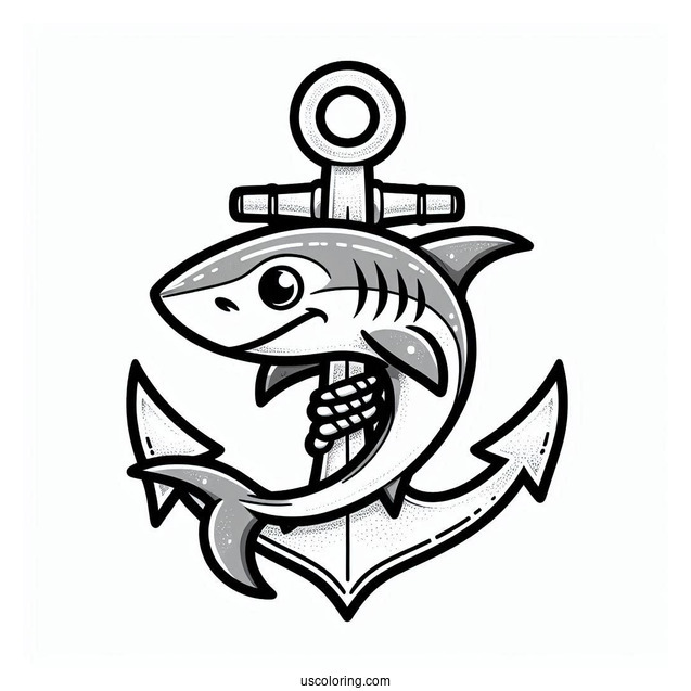 Anchor The Hammerhead Shark Coloring Page Finding Nemo