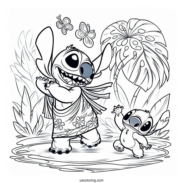 Lilo and Stitch Dancing With Jumba Hiding