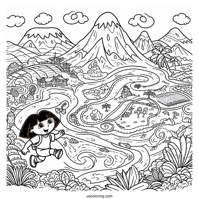 Coloring Sheet Of The Map