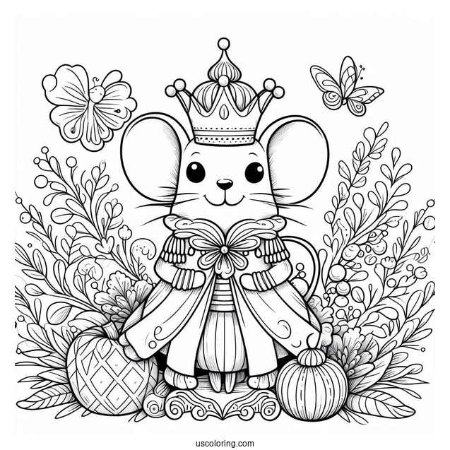 Mouse King From The Nutcracker Coloring Sheet