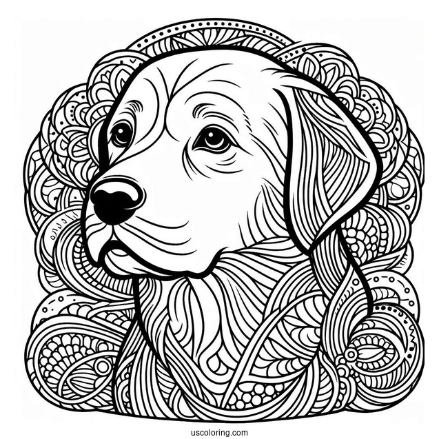 Labrador Retriever Dog Mandala