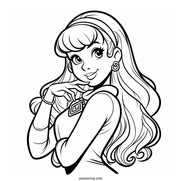 Daphne Character Coloring Page