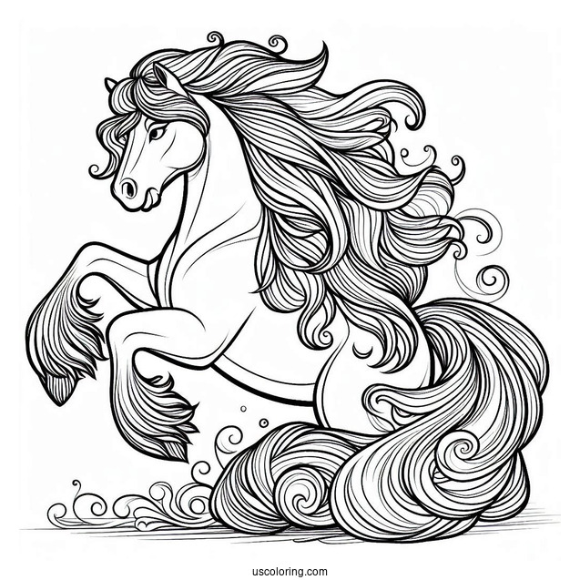 Maximus Horse Coloring Page