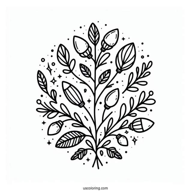 Aesthetic Christmas Lights To Color