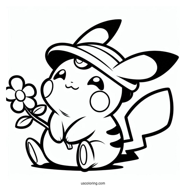 Simple Alolan Raichu Coloring Page