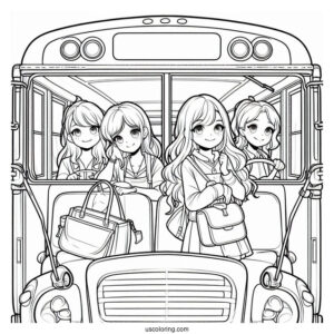 Students On School Bus