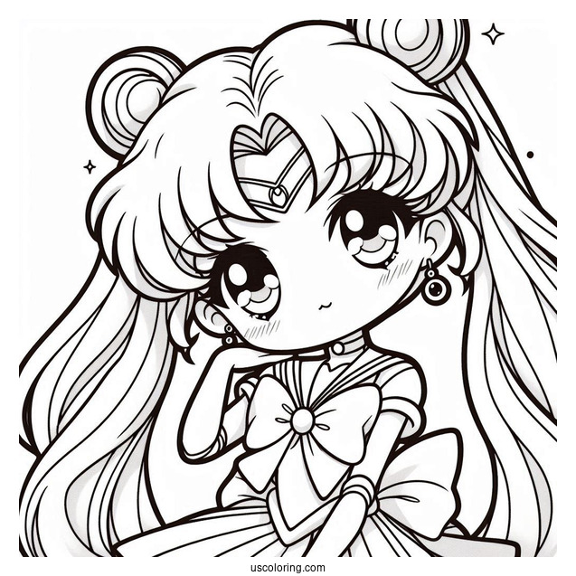 Cute Chibiusa Coloring Page