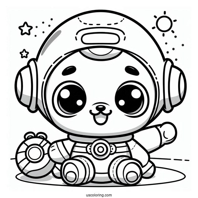 Octonauts Coloring Page Of Cute Kwazii For Preschoolers