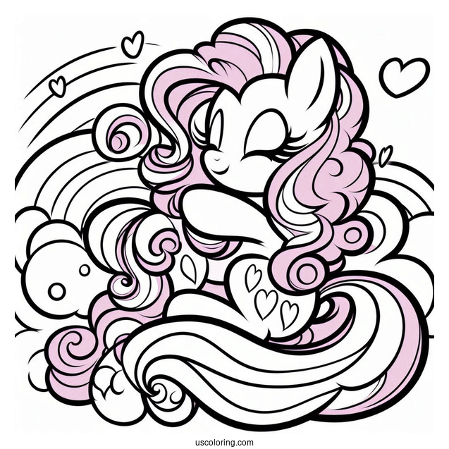 Pinkie Pie Coloring Page Of Trinity Pie Hugging