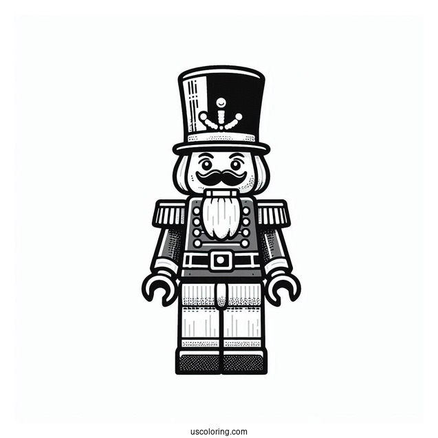 Lego Nutcracker Coloring Sheet For Kids