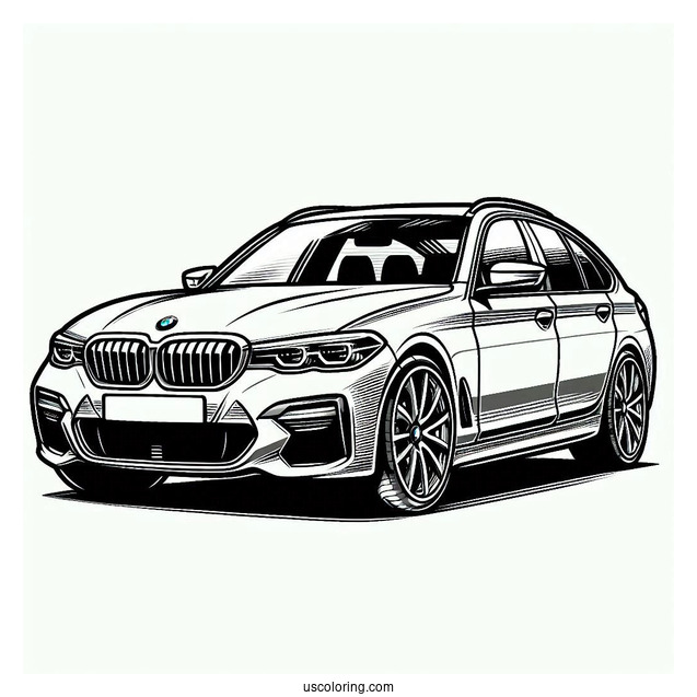 BMW Coloring Page