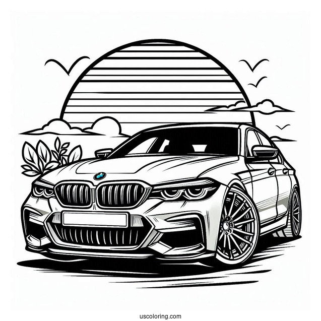 BMW Coloring Page