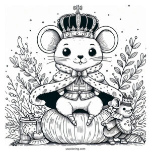 Mouse King From The Nutcracker Coloring Sheet