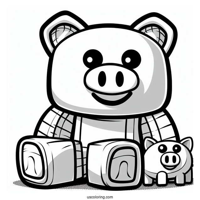 Roblox Piggy Coloring Sheet