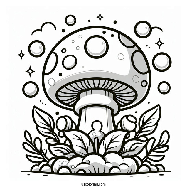 Puff Shroom To Color