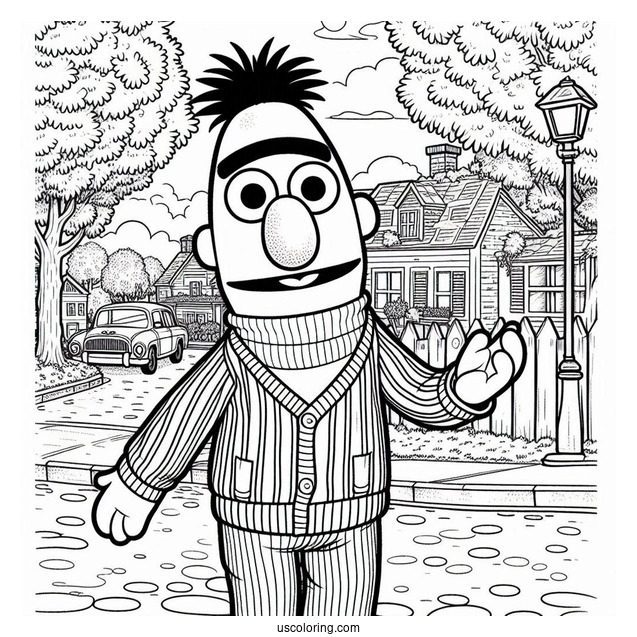 Young Bert Standing On Street