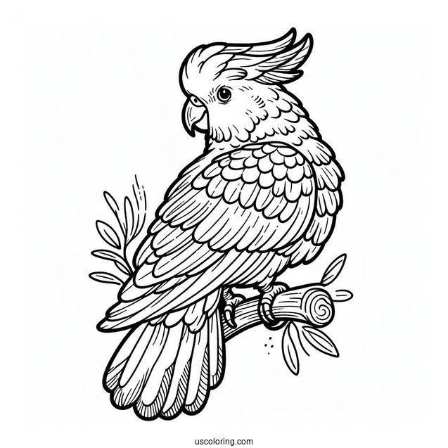 Cockatoo Parrot To Color