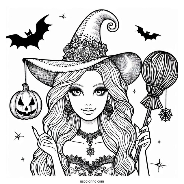 Halloween Themed Witch Barbie
