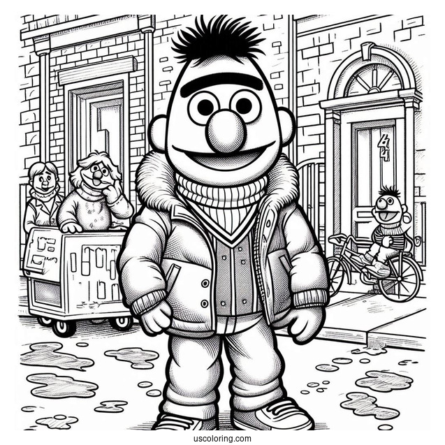 Young Bert Standing On Street