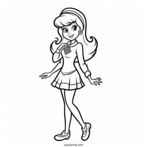 Daphne Character Coloring Page
