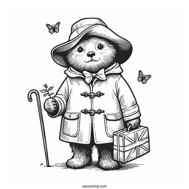 The Adventures of Paddington Bear Coloring Page